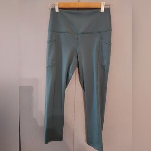 90 Degree By Reflex Teal High-Waisted Leggings